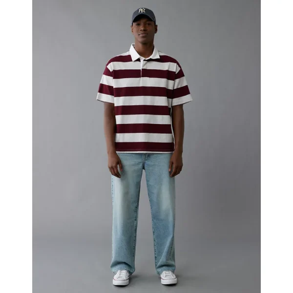 AE Rugby Polo Shirt - Burgundy