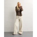 AE Soft & Sexy Long Sleeve Mockneck T-Shirt - Brown