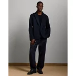 AE77 Premium Wool-Blend Blazer - Navy