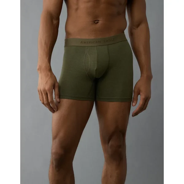 AEO Men's 4.5" Classic Boxer Brief - Olive