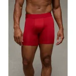 AEO Men's Holiday Lights 6" Flex Boxer Brief - Cherry