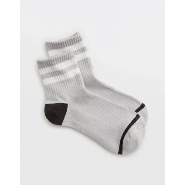 Aerie Striped Quarter Socks - Radiance
