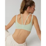 OFFLINE By Aerie The Hugger Layered Sports Bra - Dusty Sage