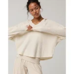 OFFLINE By Aerie Wow! Waffle Hoodie - Heather Frost