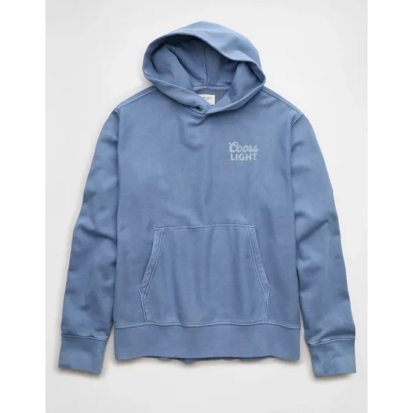 AE Coors Graphic Fleece Hoodie - Powder Blue