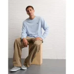 AE Lightweight Icon Long-Sleeve T-Shirt - Ice Blue