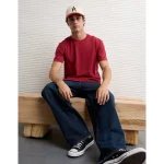 AE Lived-In T-Shirt - Holiday Red