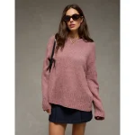 AE Long Weekend Pullover Sweater - Pink