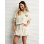 AE Stretch Bubble Skort - Cream