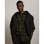 AE77 Premium Flannel Shirt - Navy