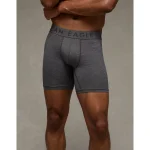 AEO Men's Space Dye 6" Flex Boxer Brief - Dark Gray