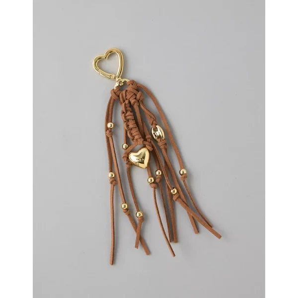 AEO Suede Tassel Keychain - Multi