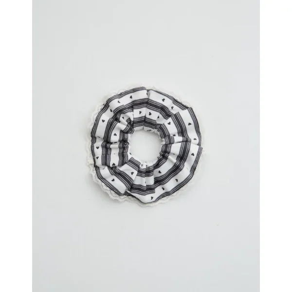 Aerie Flannel Lace Scrunchie - Smoked Gray