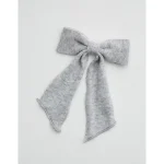 Aerie Knit Bow - Medium Heather Gray