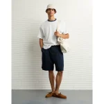 AE Boxy Ringer T-Shirt - White