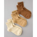 AE Boyfriend Socks 3-Pack - Tan