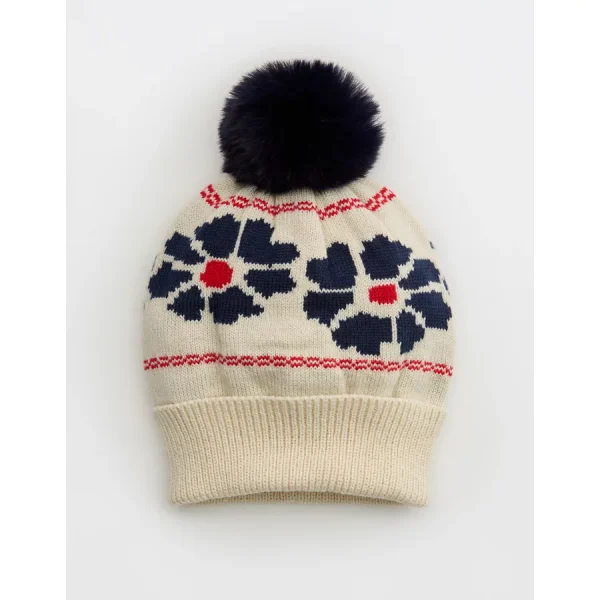 OFFLINE By Aerie Pom Beanie - Navy