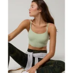 OFFLINE By Aerie Real Me Hold Up! Strappy Sports Bra - Dusty Sage
